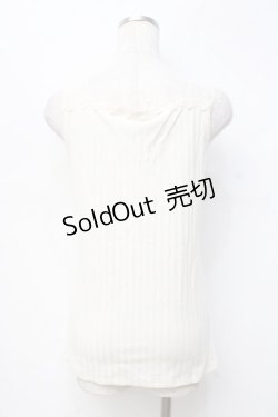 画像2: axes femme / レース使いタンク  生成り Y-25-09-25-009-AX-TO-SZ-ZY