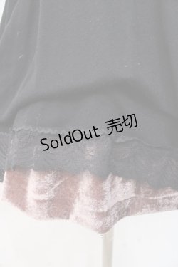 画像5: axes femme / ベロア使いワンピース M 黒 Y-25-09-25-086-AX-OP-SZ-ZI