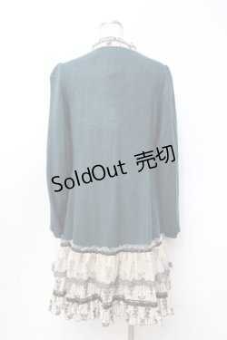 画像2: axes femme / ブロッキングチュニック M グリーン Y-25-09-25-087-AX-OP-SZ-ZI