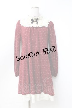 画像1: axes femme / スタンドブロッキングチュニ M アカ Y-25-09-25-088-AX-OP-SZ-ZI