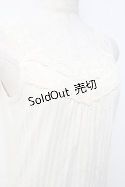 画像3: axes femme / レース使いタンク  生成り Y-25-09-25-009-AX-TO-SZ-ZY