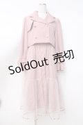 axes femme POETIQUE / 3WAYトレンチコート M ピンク Y-25-09-25-089-AX-CO-SZ-ZY