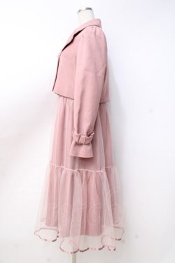 画像2: axes femme POETIQUE / 3WAYトレンチコート M ピンク Y-25-09-25-089-AX-CO-SZ-ZY