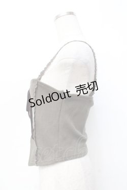 画像2: axes femme / リブカットソービスチェ M カーキ Y-25-09-25-011-AX-TO-SZ-ZY