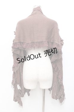 画像3: axes femme / ニットストール  茶 Y-25-09-25-001-AX-ZA-SZ-ZY