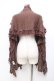 画像3: axes femme / ニットストール  茶 Y-25-09-25-001-AX-ZA-SZ-ZY (3)