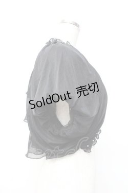 画像2: axes femme / シフォンカーデ  黒 Y-25-09-25-012-AX-TO-SZ-ZY