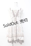 axes femme / ブーケ柄2WAYワンピース  生成り Y-25-09-25-100-AX-OP-SZ-ZY