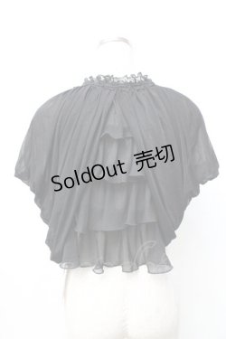 画像3: axes femme / シフォンカーデ  黒 Y-25-09-25-012-AX-TO-SZ-ZY