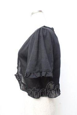 画像2: axes femme / フリルボレロ M 黒 Y-25-09-25-013-AX-TO-SZ-ZY