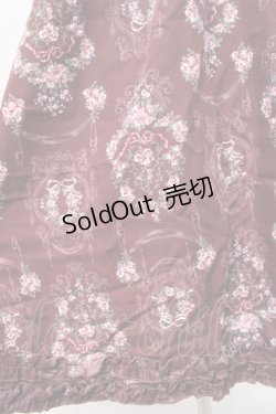 画像5: axes femme / 薔薇リース柄ワンピース  ワイン Y-25-09-25-105-AX-OP-SZ-ZI