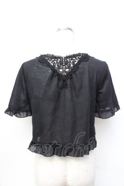 画像3: axes femme / フリルボレロ M 黒 Y-25-09-25-013-AX-TO-SZ-ZY