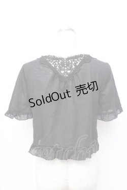 画像3: axes femme / フリルボレロ M 黒 Y-25-09-25-013-AX-TO-SZ-ZT303