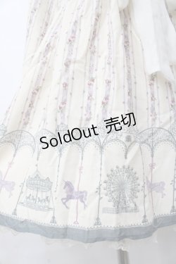 画像5: axes femme / オフショル遊園地柄ワンピース  生成り Y-25-09-25-107-AX-OP-SZ-ZI