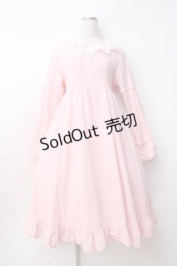 画像1: Cherirulu Chocola / 襟レースフリルワンピース  ピンク Y-25-09-25-111-LO-OP-SZ-ZY