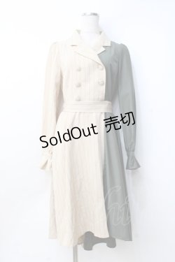 画像1: axes femme POETIQUE / バイカラースロライプワンピース  カーキ Y-25-09-25-112-AX-OP-SZ-ZY