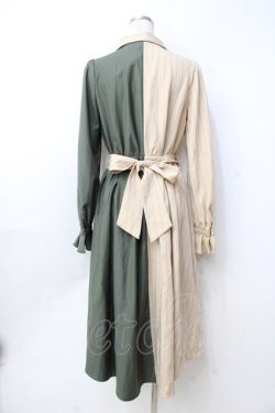 画像3: axes femme POETIQUE / バイカラースロライプワンピース  カーキ Y-25-09-25-112-AX-OP-SZ-ZY
