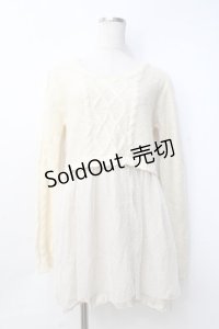 axes femme / スヌード付ロング丈プルオーバー M 生成り Y-25-09-25-116-AX-OP-SZ-ZI