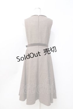 画像2: an another angelus / 千鳥柄ワンピース  ブラウン Y-25-09-25-118-CA-OP-SZ-ZY