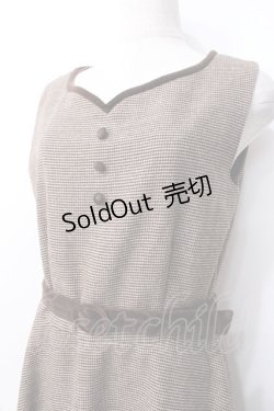 画像3: an another angelus / 千鳥柄ワンピース  ブラウン Y-25-09-25-118-CA-OP-SZ-ZY