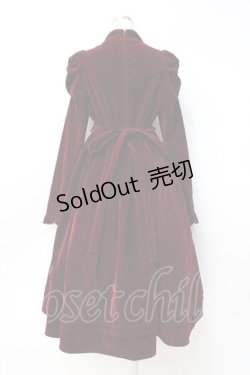 画像3: axes femme kawaii / クラシカルベロアワンピース  ワイン Y-25-09-25-120-AX-OP-SZ-ZY