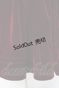 画像6: axes femme kawaii / クラシカルベロアワンピース  ワイン Y-25-09-25-120-AX-OP-SZ-ZY