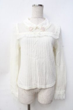 画像1: LIZ LISA / パフュームボトルリブトップス 0 アイボリー Y-25-09-25-121-LO-TO-SZ-ZY