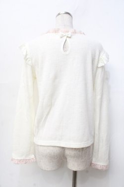 画像2: LIZ LISA / ローズ刺繍リブトップス 0 オフ×ピンク Y-25-09-25-122-LO-TO-SZ-ZY