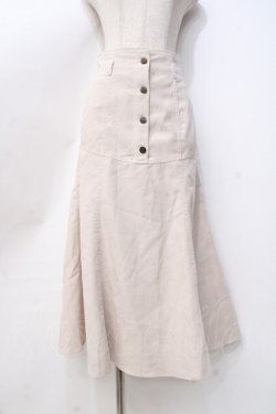 画像1: axes femme POETIQUE / コーデュロイマーメイドスカート M ベージュ Y-25-09-25-123-AX-SK-SZ-ZY