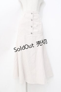 画像1: axes femme POETIQUE / コーデュロイマーメイドスカート M ベージュ Y-25-09-25-123-AX-SK-SZ-ZT009