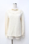 axes femme / 首元付属使いレースプルオーバー M 生成り Y-25-09-25-017-AX-TO-SZ-ZI