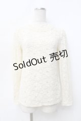 axes femme / 総レースプルオーバー M 生成り Y-25-09-25-018-AX-TO-SZ-ZI