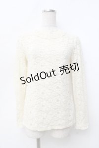axes femme / 総レースプルオーバー M 生成り Y-25-09-25-018-AX-TO-SZ-ZI