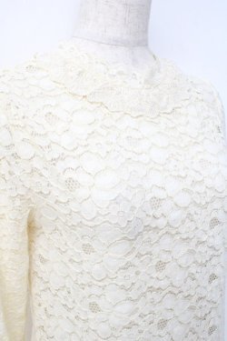 画像3: axes femme / 総レースプルオーバー M 生成り Y-25-09-25-018-AX-TO-SZ-ZY