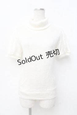 画像1: LIZ LISA / ハイネック半袖ファートップス  生成り Y-25-09-25-023-LO-TO-SZ-ZY