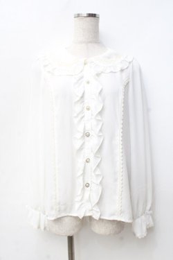 画像1: axes femme kawaii / ローズレースブラウス  生成り Y-25-09-25-024-AX-BL-SZ-ZY