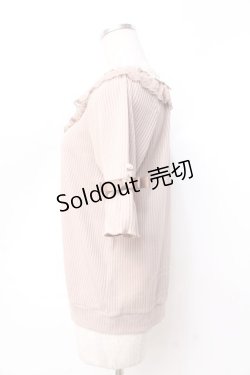 画像2: axes femme / ローズレースリブカーディガン  ピンク Y-25-09-25-026-AX-TO-SZ-ZY