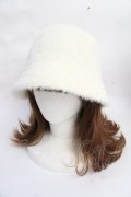 axes femme / アンゴラ風クロシェハット  生成り Y-25-09-25-003-AX-AC-HR-ZT1008Y