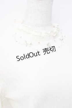 画像3: axes femme / ネックレスデザインリブプルオーバー  生成り Y-25-09-25-027-AX-TO-SZ-ZY