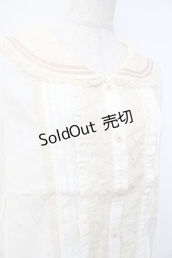 画像3: axes femme POETIQUE / セーラー襟ブラウス  生成り Y-25-09-25-029-AX-BL-SZ-ZY