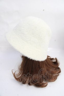 画像2: axes femme / アンゴラ風クロシェハット  生成り Y-25-09-25-003-AX-AC-HR-ZY