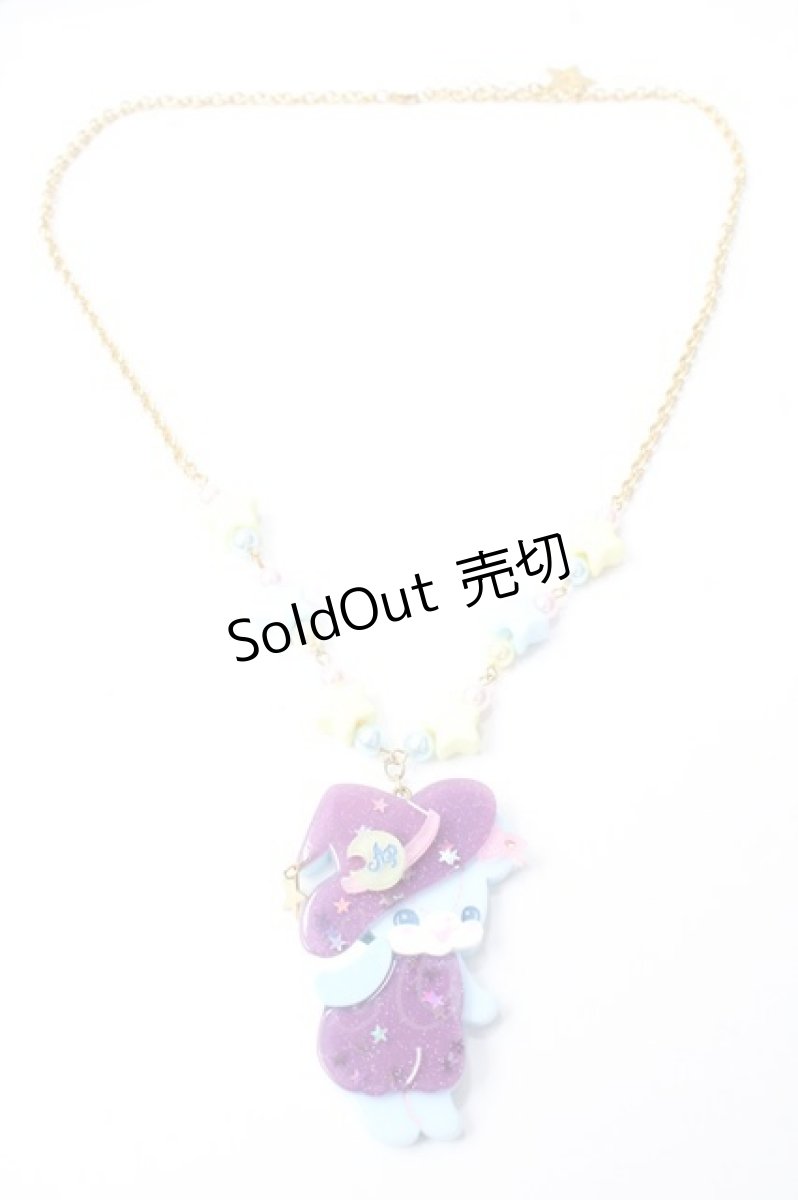 画像3: Angelic Pretty / Little Witchはにかみベアーネックレス  サックス Y-25-09-29-004-AP-AC-SZ-ZS (3)