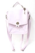 axes femme POETIQUE / レターデザインリュック  ラベンダー Y-25-09-29-053-AX-BG-SZ-ZY