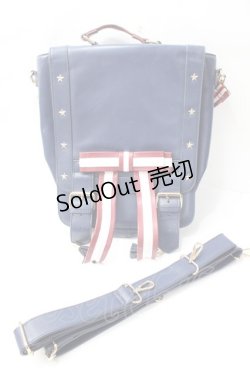 画像1: Angelic Pretty / British School Ribbon 3wayリュック  紺 Y-25-09-29-054-AP-BG-SZ-ZY