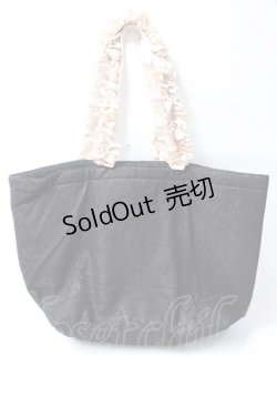 画像2: Maison de FLEUR / 名古屋タカシマヤ限定スクエアフリルトートバッグ  黒 Y-25-09-29-055-LO-BG-SZ-ZY