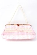 BABY,THE STARS SHINE BRIGHT / ティアラ柄ゴブランがま口Bag  ピンク Y-25-09-29-057-BA-BG-SZ-ZY