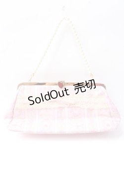 画像1: BABY,THE STARS SHINE BRIGHT / ティアラ柄ゴブランがま口Bag  ピンク Y-25-09-29-057-BA-BG-SZ-ZY