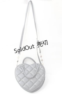 画像2: Amavel / ハートキルティングショルダーバッグ  黒 Y-25-09-29-058-CA-BG-SZ-ZY