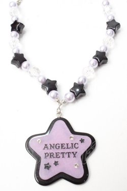 画像1: Angelic Pretty / Happy Treat Starネックレス  ラベンダー Y-25-09-29-006-AP-AC-SZ-ZY