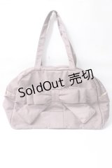 m petit by misako / AMリボンボストン  モカ Y-25-09-29-064-LO-BG-SZ-ZT386